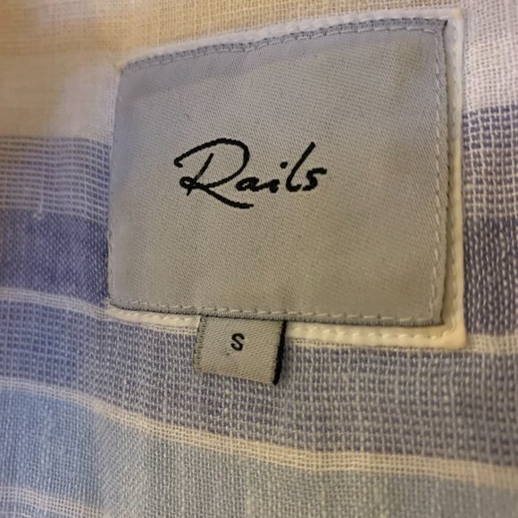 Rails Whitney Rainbow Linen Button Down SIZE SM - Picture 6 of 6